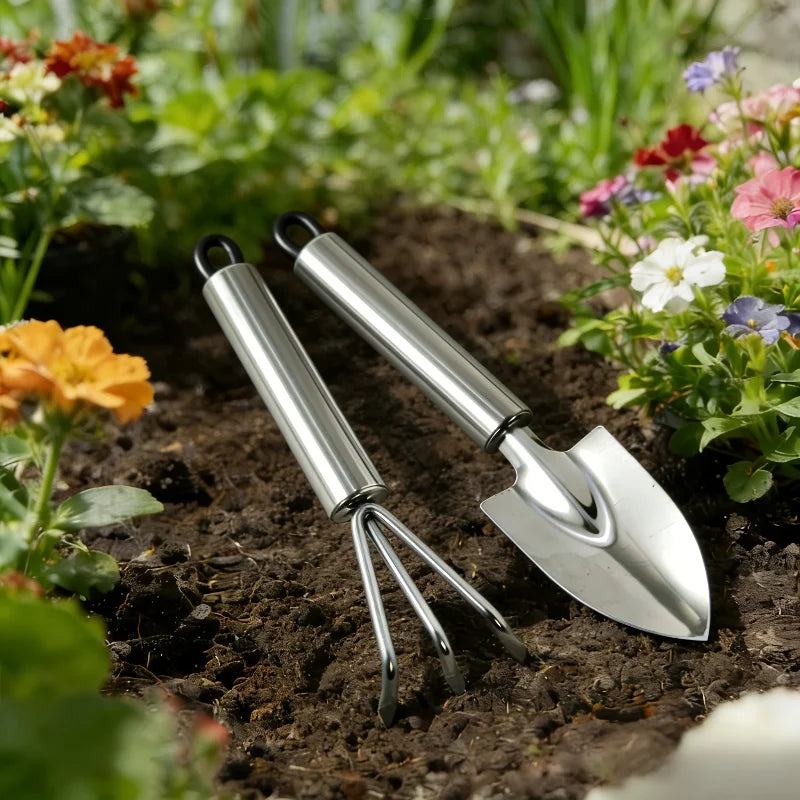2Pcs/Set Mini Gardening Shovel Gadgets For Plant Flower Pot Cactus Vegetables Planting Digging Weeding Small Plants Garden Tool
