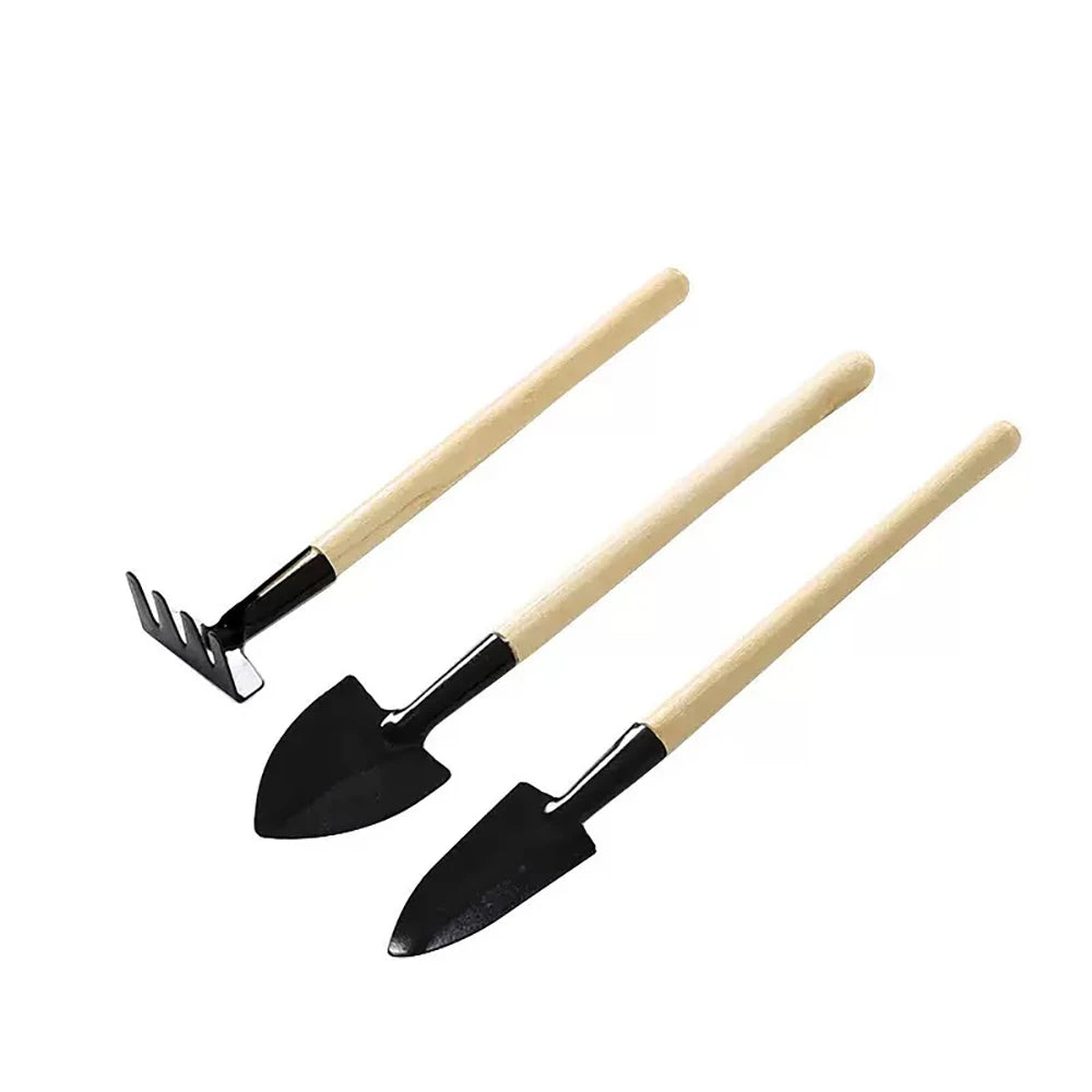 3Pcs/Set Mini Garden Tool Set For Garden Plants Flower Pot Cactus Vegetables Digging Weeding Indoor Small Plants Garden Tools