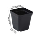 50PCS Square Seedling Pots Plastic Nursery Pot Plant Seeds Nursery Box Transplant Flower Garden Seedling Cultivation Container