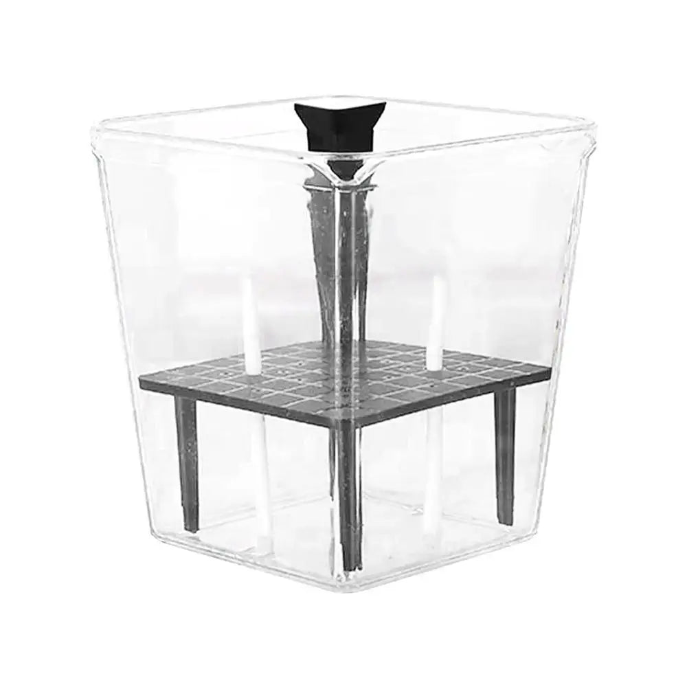 Self Watering Pots 5.9 Inch Self Watering Planter Pot Transparent Decorative Household Vase Flower Pots with Ventilation Holesl