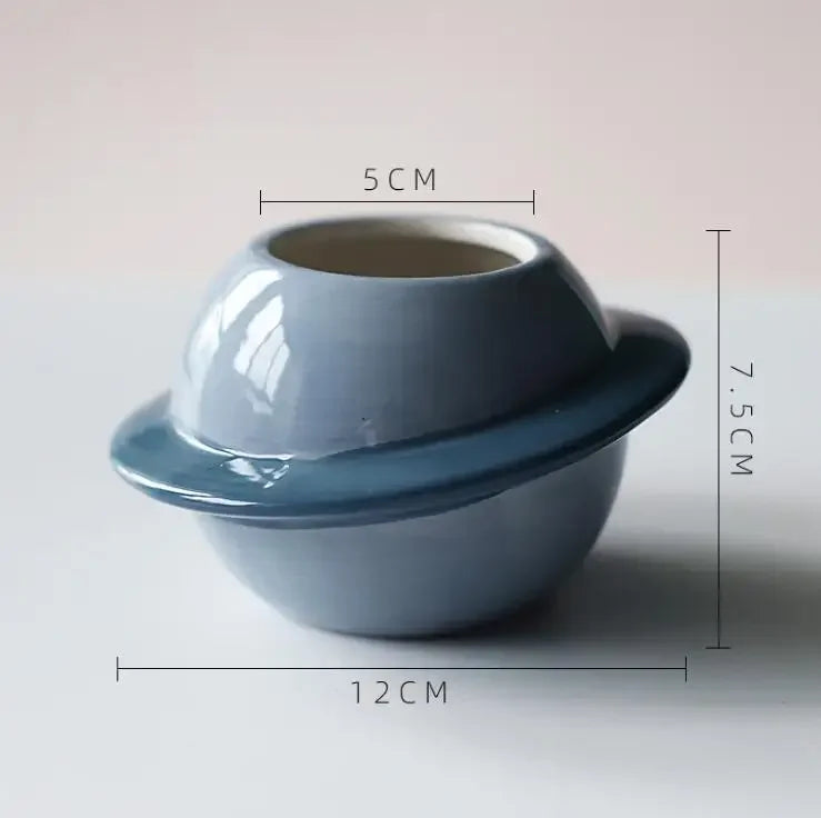 Plant Pot Creative Planet Ceramic Succulent Pot Round Planters Desktop Small Flower Pots Plant Flower Container Desktop Decor
