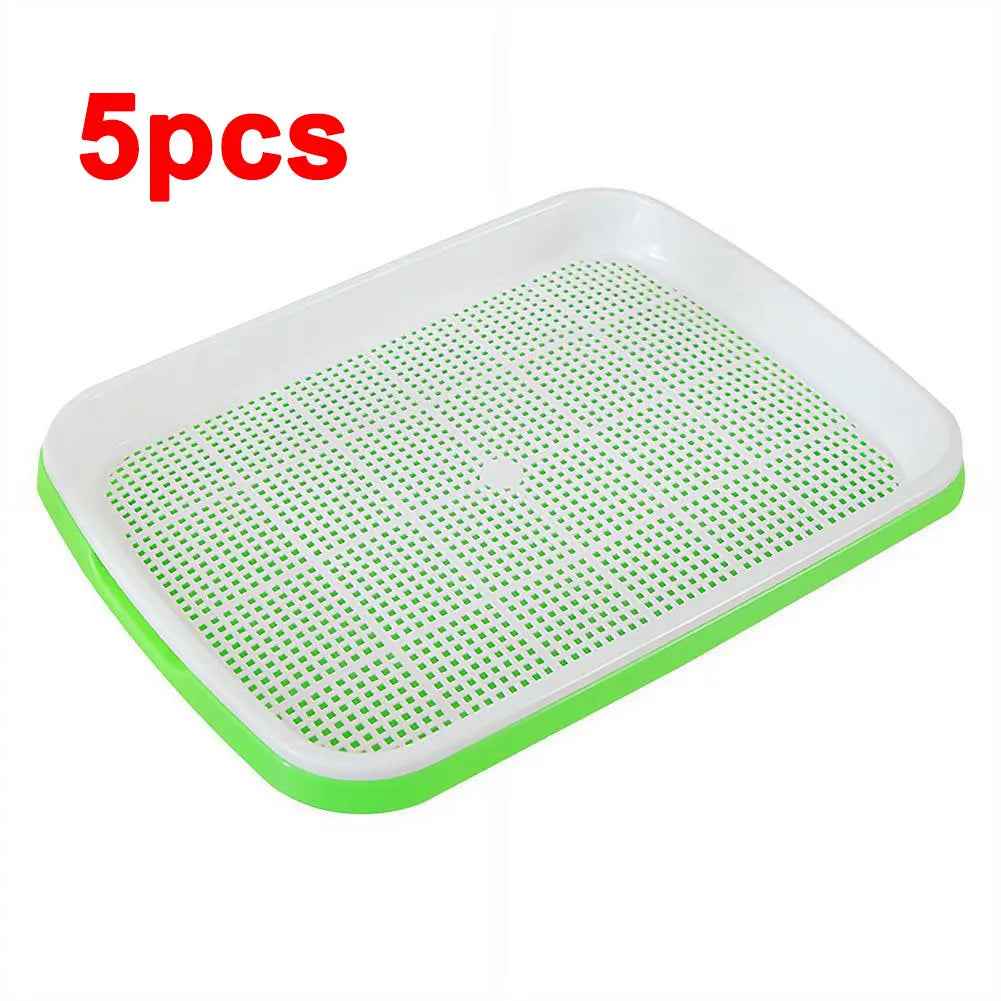 Soilless Planting Seedling Tray,Seed Sprouter Germination Tray for Growing, Bean Sprouts, Cat Grass, Wheat Grass, Mung Beans