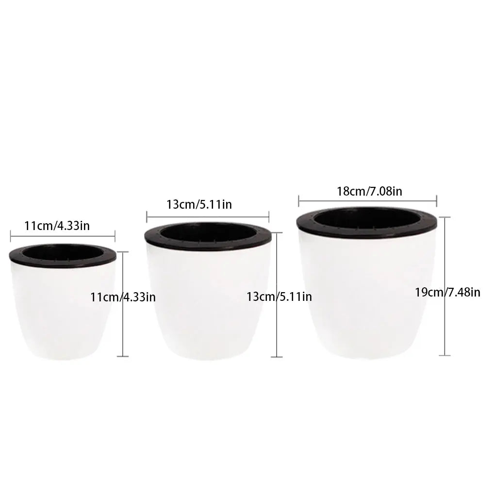 Easy To Maintain Self Watering Plant Pot For Herbs And Vegetables Flowers Flower Pots Durable