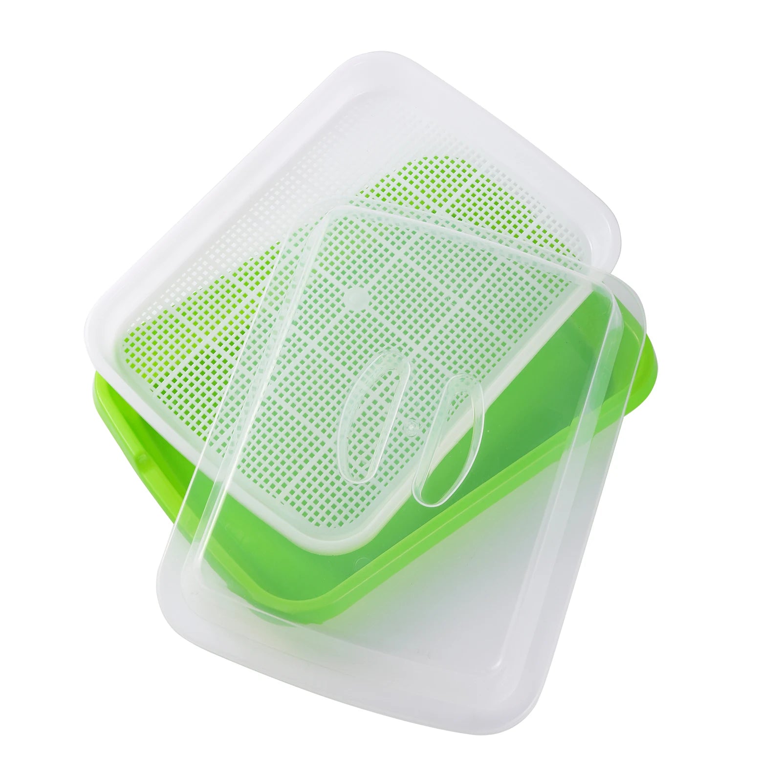 Sprouting Tray Box Pea Bean Wheat Cat Grass Seedling Germination Planting Soilless Hydroponics Nursery Plate Seed Sprouter