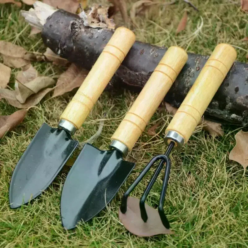 3Pcs/Set Mini Garden Tool Set For Garden Plants Flower Pot Cactus Vegetables Digging Weeding Indoor Small Plants Garden Tools
