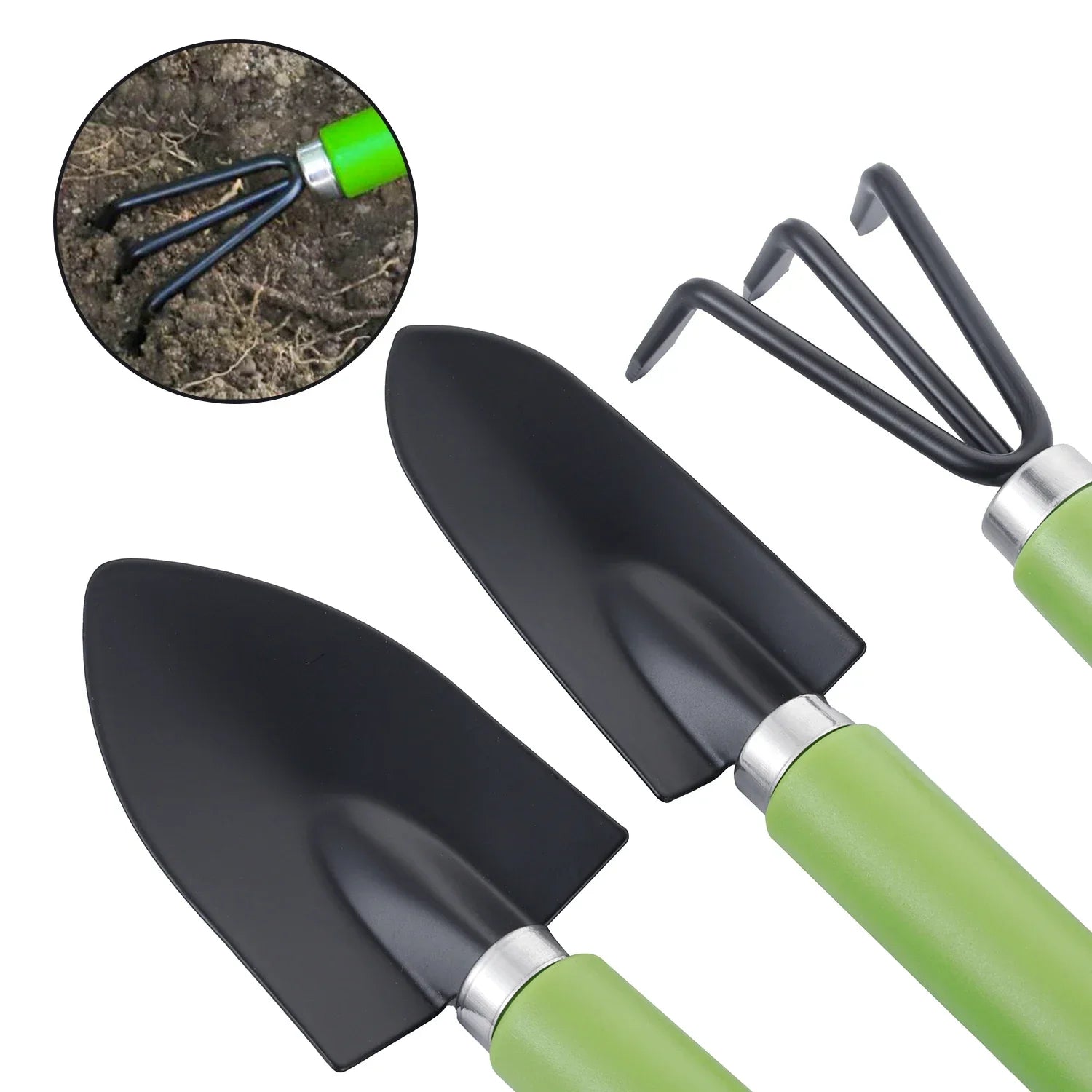 3Pcs/Set Mini Gardening Shovel Gadgets For Plant Flower Pot Cactus Vegetables Planting Digging Weeding Small Plants Garden Tool