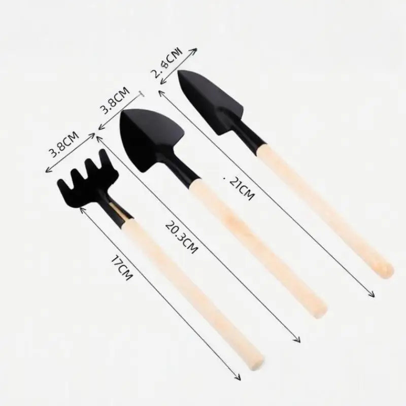 3Pcs/Set Mini Garden Tool Set For Garden Plants Flower Pot Cactus Vegetables Digging Weeding Indoor Small Plants Garden Tools