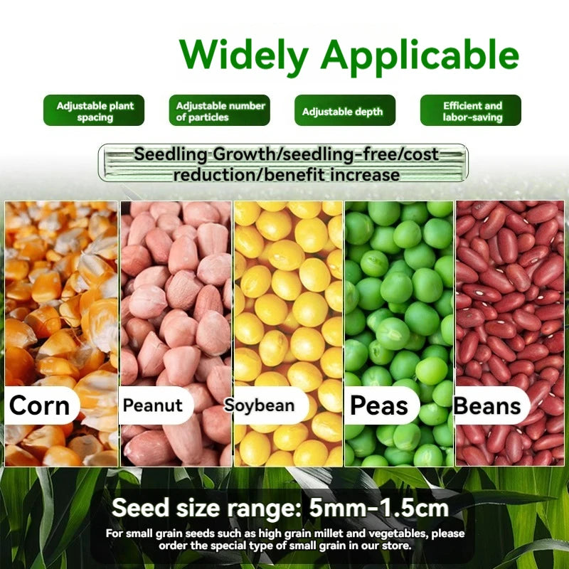 Manual Fertilizer All-in-one Machine Applicator Handheld Seeder Seed Drill Planting Corn Peanut Soybean Planter Garden Agricultu