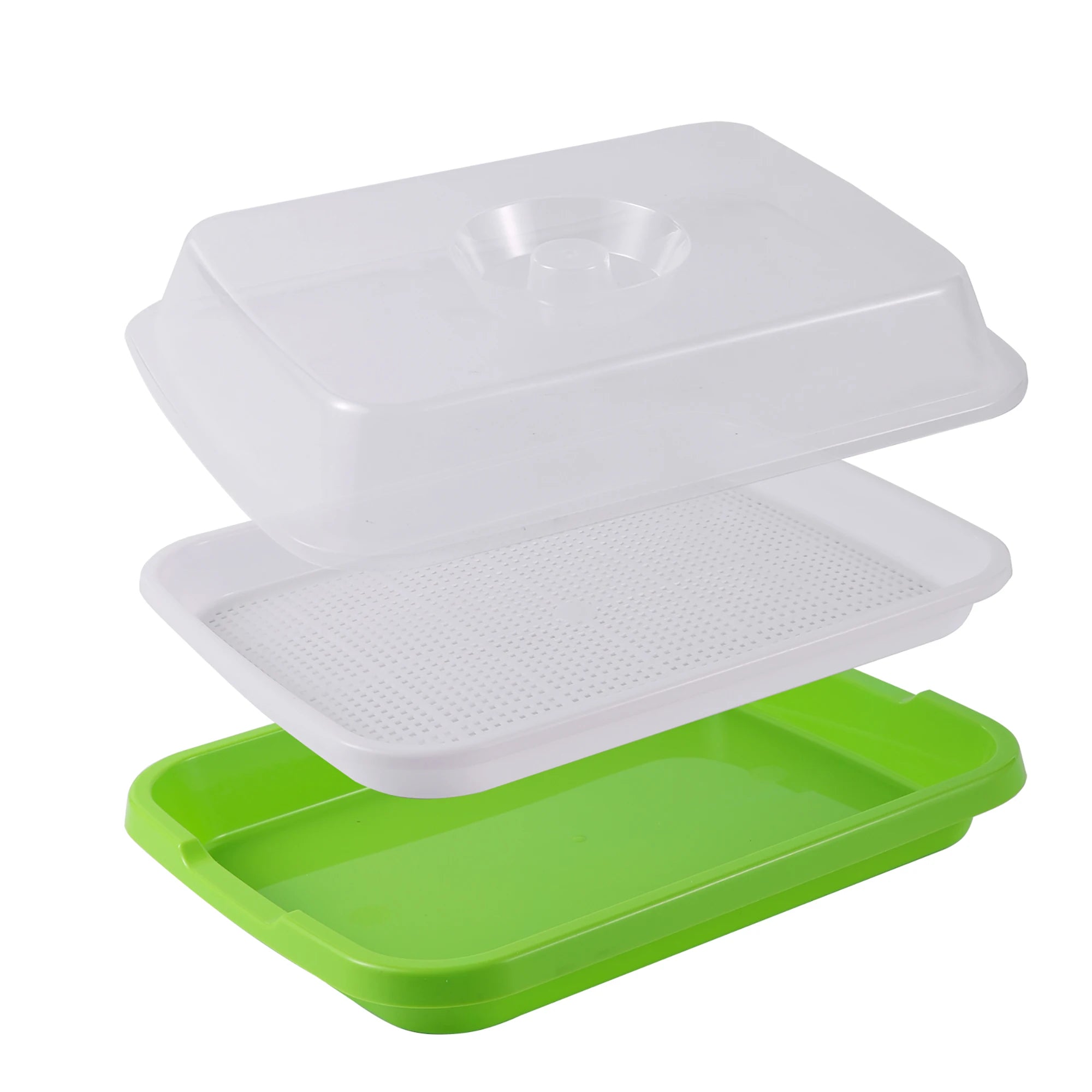Sprouting Tray Box Pea Bean Wheat Cat Grass Seedling Germination Planting Soilless Hydroponics Nursery Plate Seed Sprouter