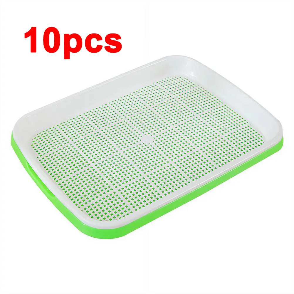 Soilless Planting Seedling Tray,Seed Sprouter Germination Tray for Growing, Bean Sprouts, Cat Grass, Wheat Grass, Mung Beans