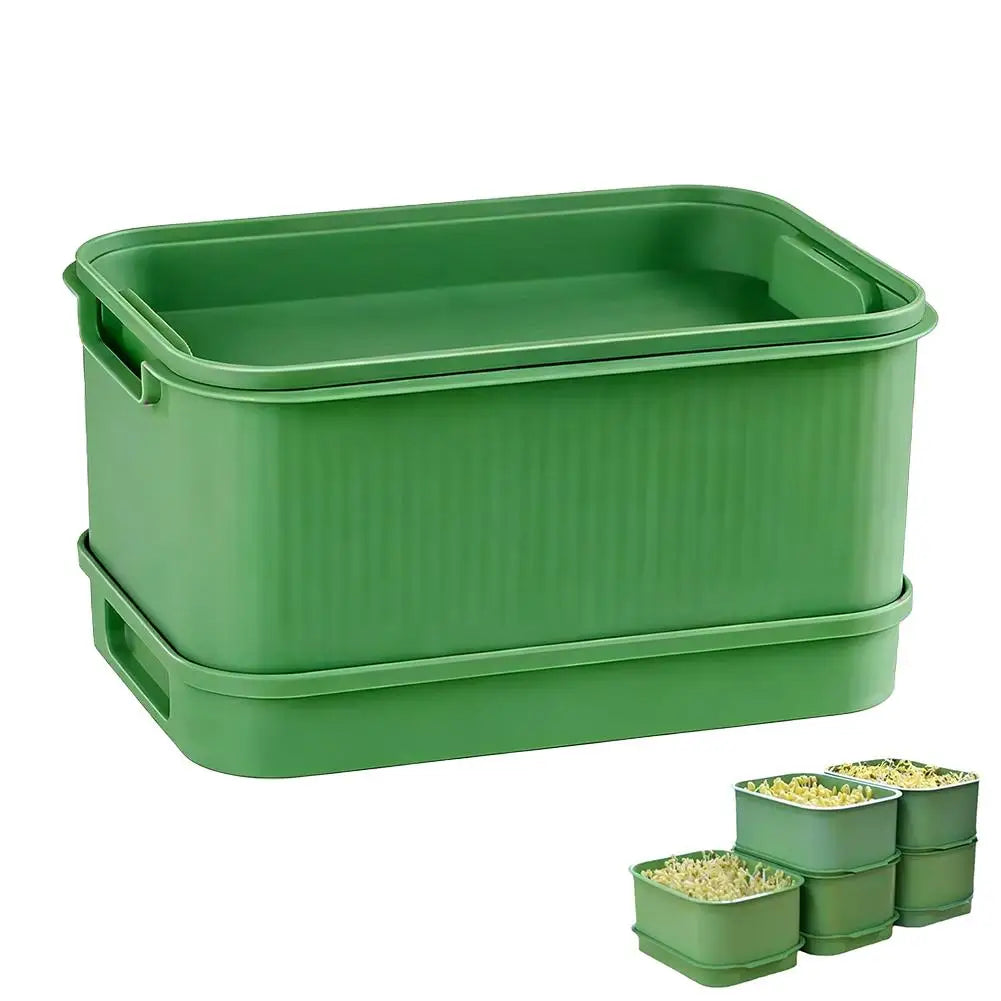 Soilless Planting Seedling Tray,Seed Sprouter Germination Tray for Growing, Bean Sprouts, Cat Grass, Wheat Grass, Mung Beans