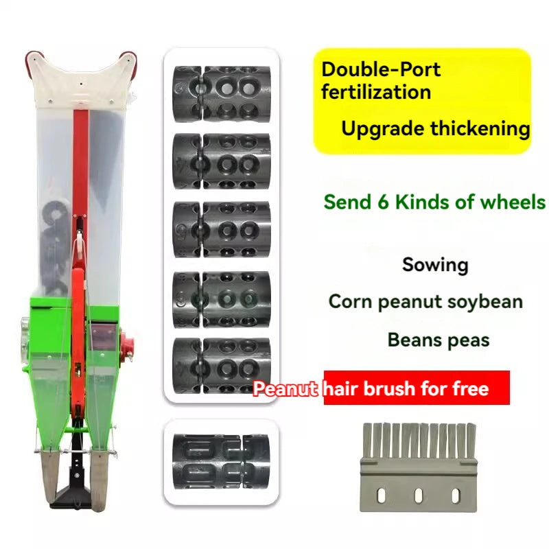 Manual Fertilizer All-in-one Machine Applicator Handheld Seeder Seed Drill Planting Corn Peanut Soybean Planter Garden Agricultu