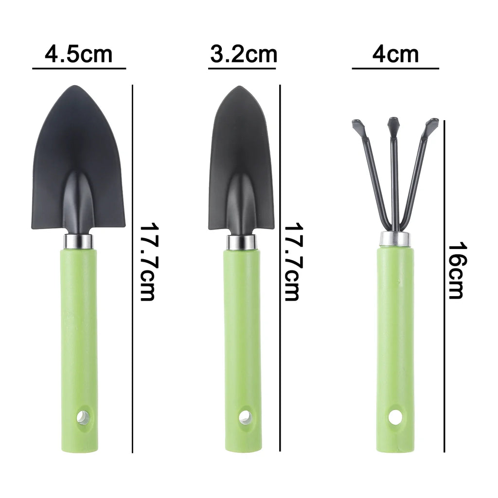 3Pcs/Set Mini Gardening Shovel Gadgets For Plant Flower Pot Cactus Vegetables Planting Digging Weeding Small Plants Garden Tool