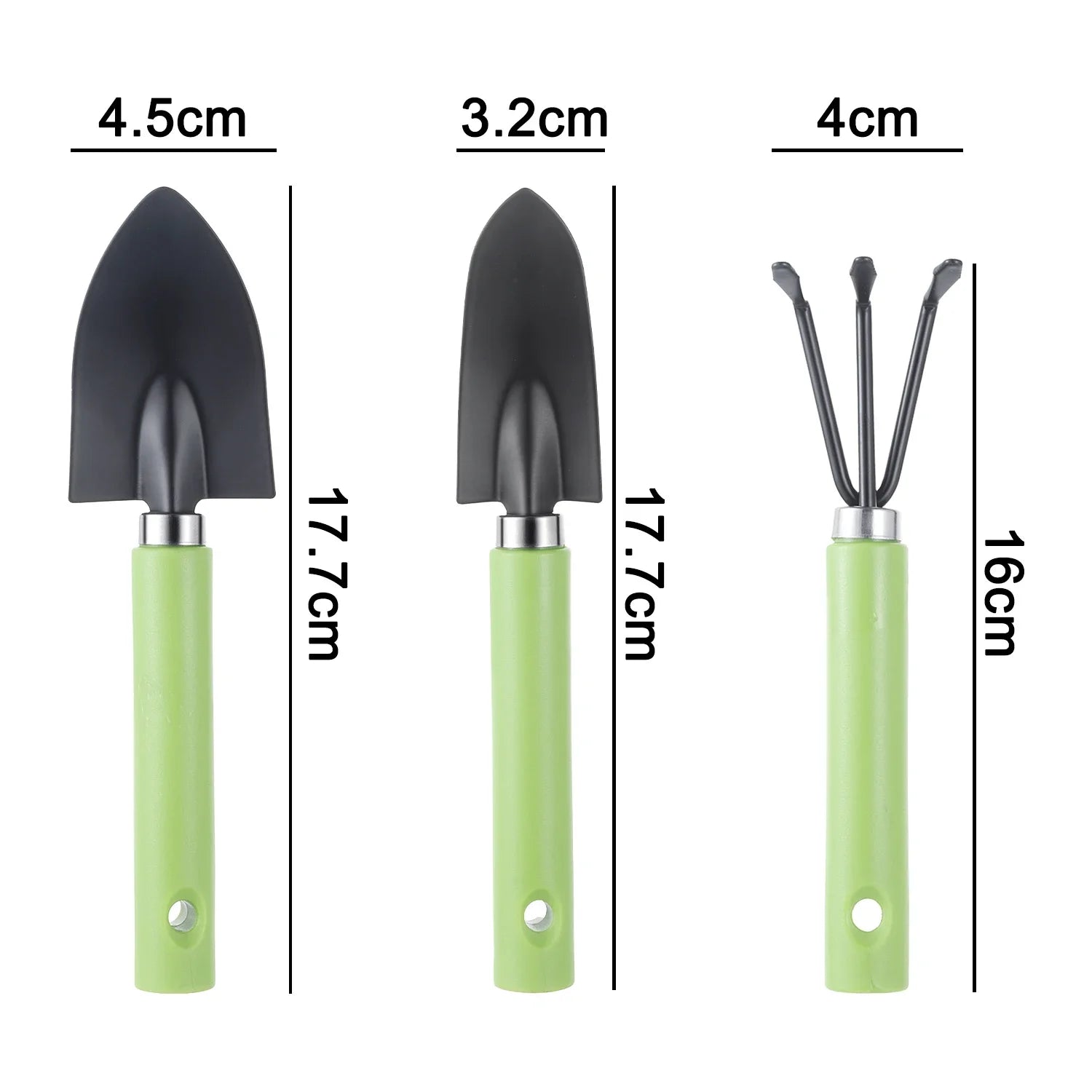 3Pcs/Set Mini Gardening Shovel Gadgets For Plant Flower Pot Cactus Vegetables Planting Digging Weeding Small Plants Garden Tool