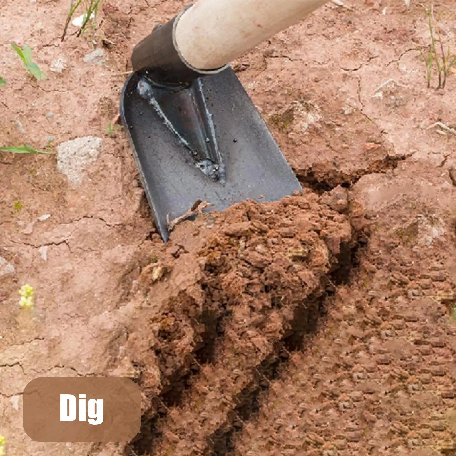Small Hoe for Digging Soil Garden Hoe Household Outdoor Farming Heavy Duty Hand Tools for Planting Vegetables and Flowers