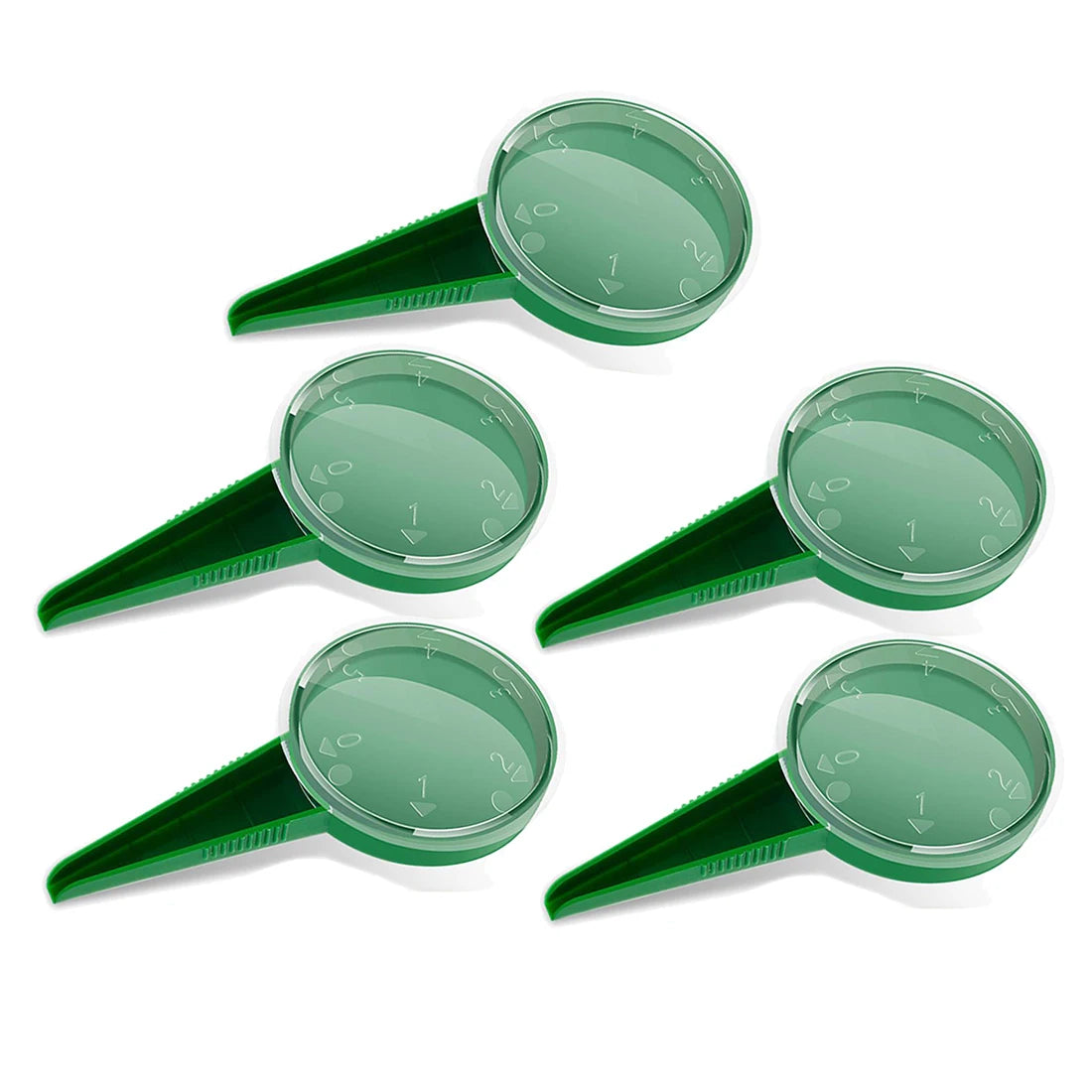 1/2/5PCS Green Seed Dispenser,Garden Plant Adjustable Seeder Sower Planter, Hand Seeder Seed Dispenser for Lawn Garden Spreaders