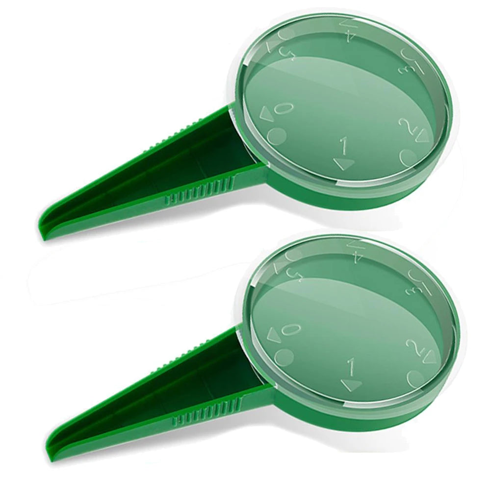 1/2/5PCS Green Seed Dispenser,Garden Plant Adjustable Seeder Sower Planter, Hand Seeder Seed Dispenser for Lawn Garden Spreaders
