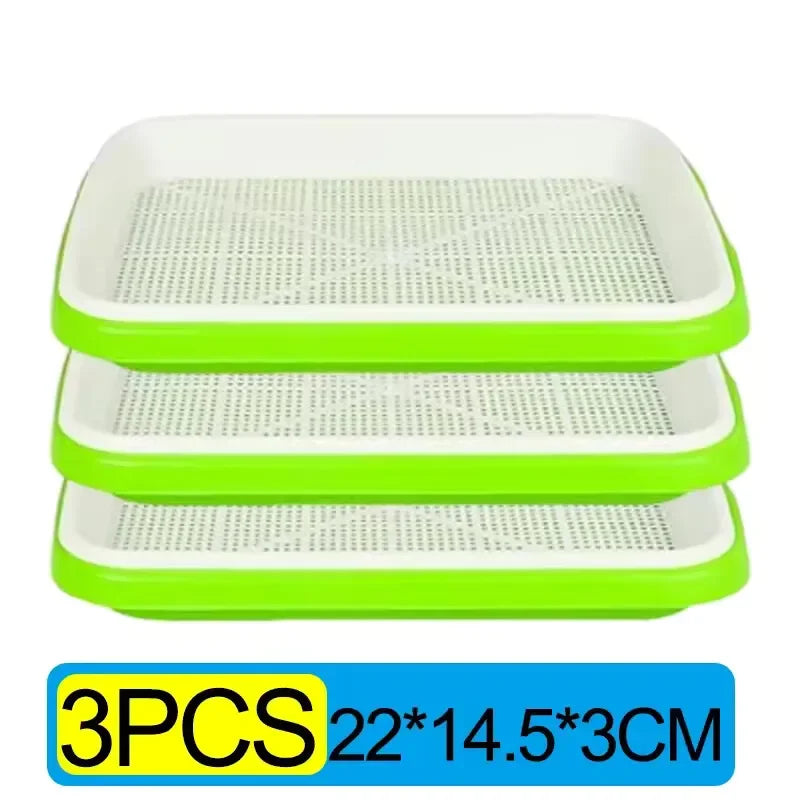 3/1PCS Germination Tray Plant Seeds Pot Garden Double Layer Arc Soilless Hydroponics Seedling Sprout Plate Gardening Accessories