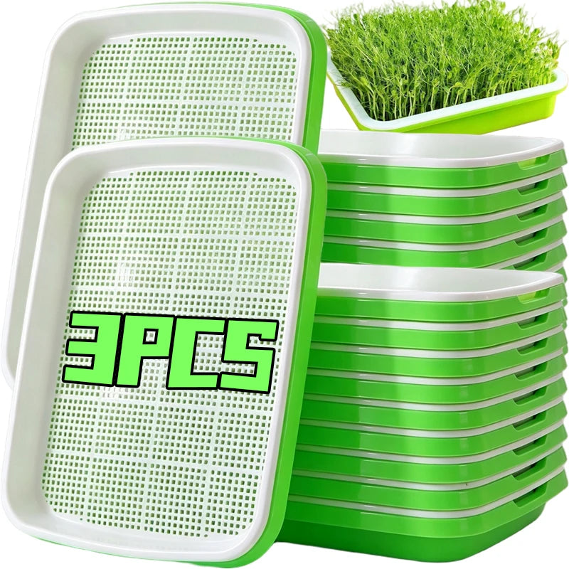 3/1PCS Germination Tray Plant Seeds Pot Garden Double Layer Arc Soilless Hydroponics Seedling Sprout Plate Gardening Accessories