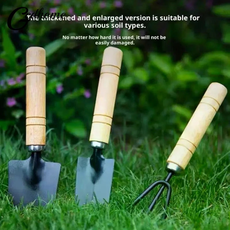 【W】3Pcs/Set Mini Garden Tool Set For Garden Plants Flower Pot Cactus Vegetables Digging Weeding Indoor Small Plants Garden Tools