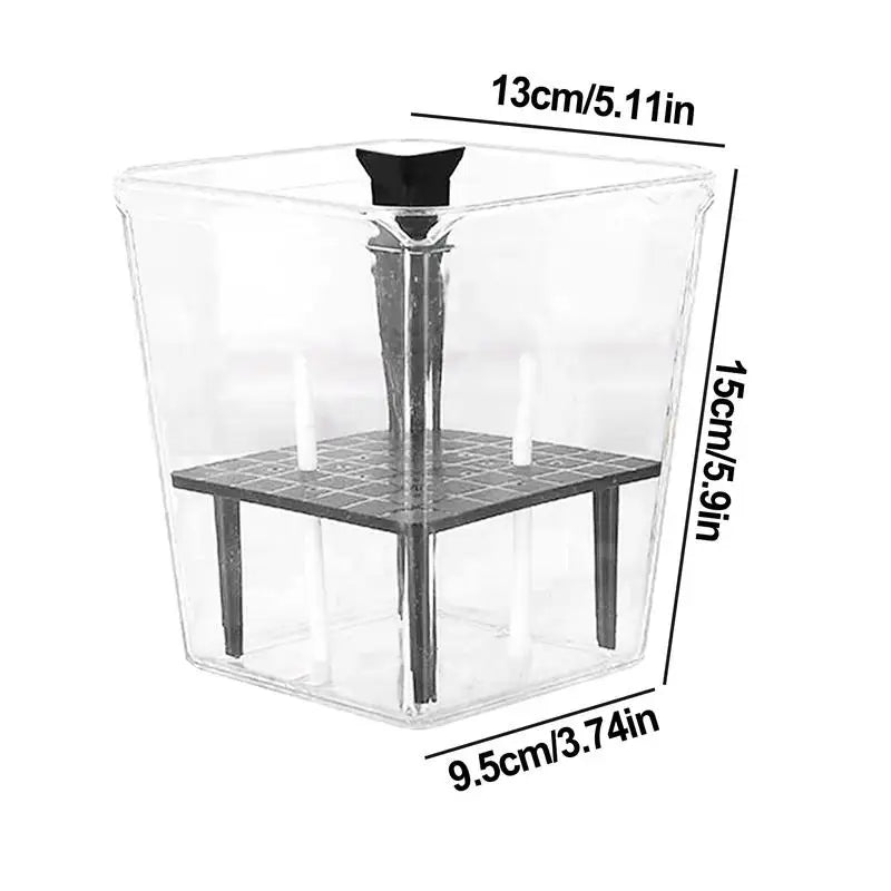 Self Watering Pots 5.9 Inch Self Watering Planter Pot Transparent Decorative Household Vase Flower Pots with Ventilation Holesl