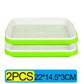 Garden Germination Tray Plant Seeds Pot Double Layer Arc Soilless Hydroponics Growing System Seedling Pots Gardening Accessories