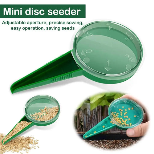 1/2/5PCS Green Seed Dispenser,Garden Plant Adjustable Seeder Sower Planter, Hand Seeder Seed Dispenser for Lawn Garden Spreaders