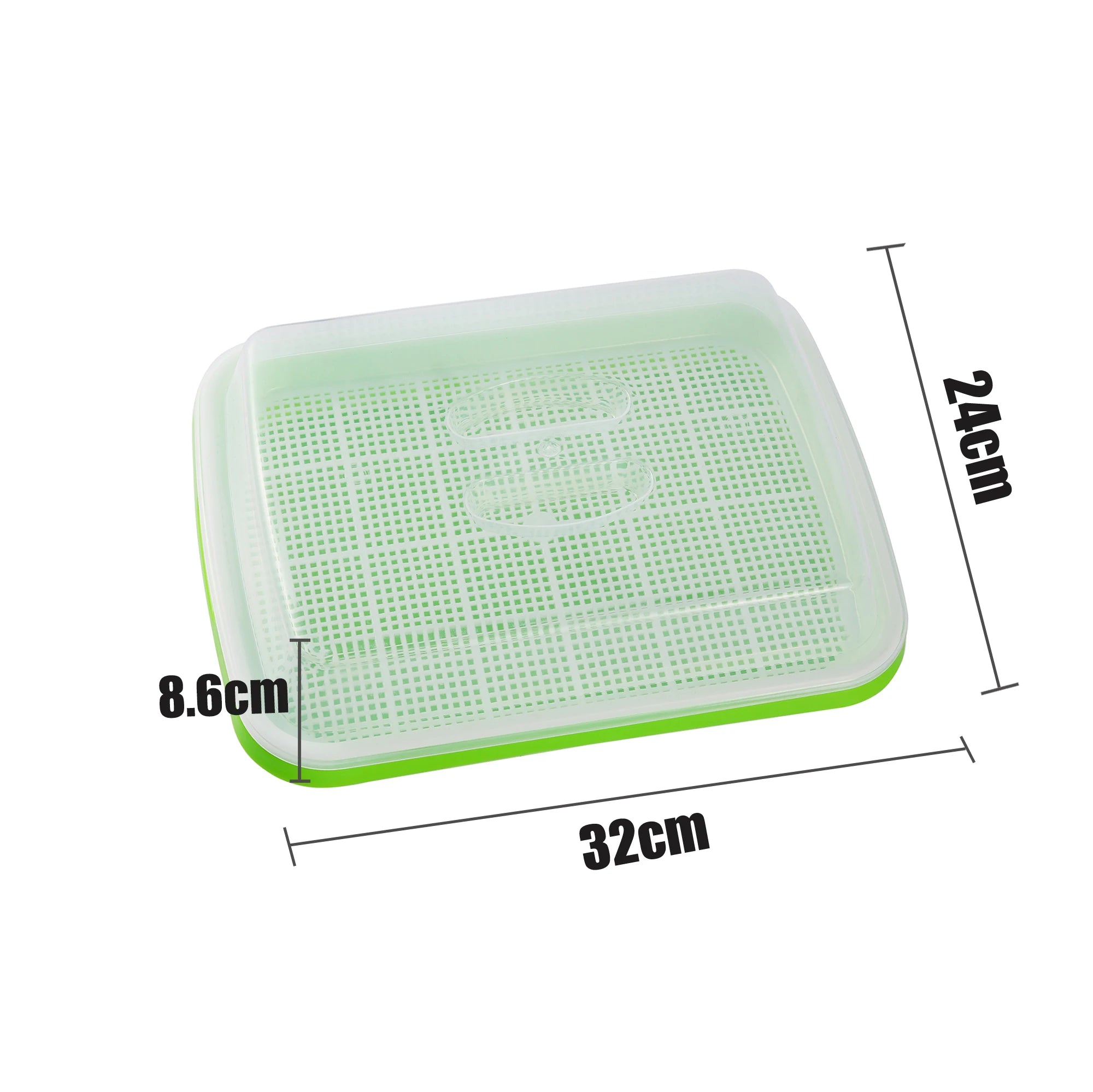 Sprouting Tray Box Pea Bean Wheat Cat Grass Seedling Germination Planting Soilless Hydroponics Nursery Plate Seed Sprouter