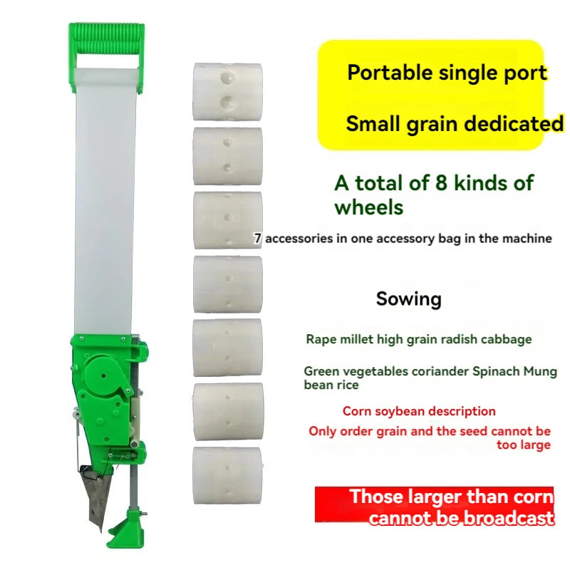Manual Fertilizer All-in-one Machine Applicator Handheld Seeder Seed Drill Planting Corn Peanut Soybean Planter Garden Agricultu